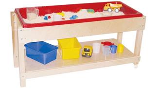 Activity & Play Wood Designs Sand & Water Table with Lid/Shelf
