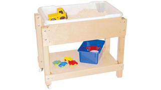 Activity & Play Wood Designs Petite Sand & Water/Sensory Table with Lid/Shelf