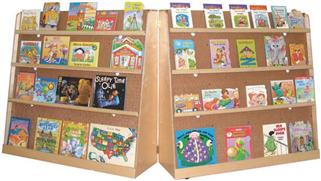 Bookcases Wood Designs Hinged Double-Sided Book Display
