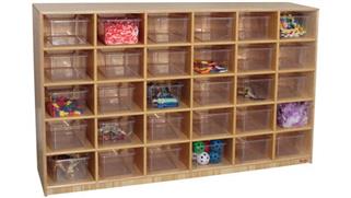 Storage Cubes & Cubbies Wood Designs 30 Tray Cubby Storage Cabinet