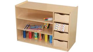 Storage Cubes & Cubbies Wood Designs Storage Center with Drawers