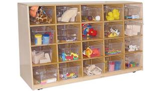 Storage Cubes & Cubbies Wood Designs Tip-Me-Not 20-Tray Storage Unit