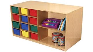Storage Cubes & Cubbies Wood Designs Double-Sided Mobile Storage