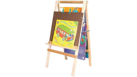 Activity & Play Wood Designs Big Book Easel & Hanging Storage