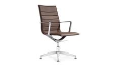 Side & Guest Chairs Woodstock Leather Side Swivel Chair with Glides