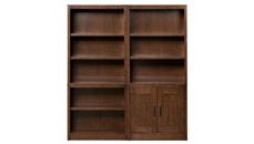 Bookcases Wilshire Furniture 64in W x 72in H Double Bookcase - (4 Pieces)