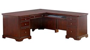 L Shaped Desks Wilshire Furniture 66" W Desk with 42" Return