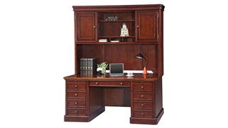 Executive Desks Wilshire Furniture 68in W Executive Desk with Hutch