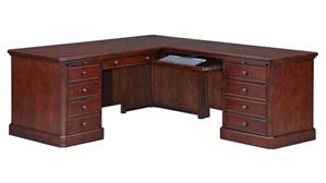 L Shaped Desks Wilshire Furniture 72" W Desk with Return