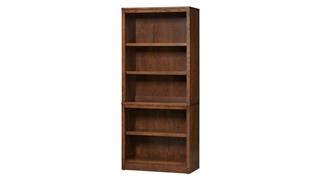 Bookcases Wilshire Furniture 32" W x 72"H Open Bookcase with Hutch - (2 Pieces)