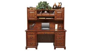Executive Desks Wilshire Furniture 66in W Executive Desk with Hutch