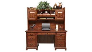 Executive Desks Wilshire Furniture 66" W Executive Desk with Hutch