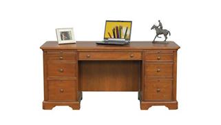 Executive Desks Wilshire Furniture 66in W x 27in D x 30in H  Flat Top Desk