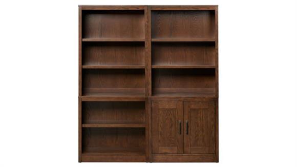 64in W x 72in H Double Bookcase - (4 Pieces)