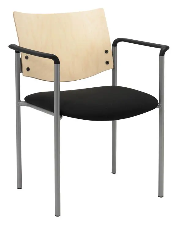 Guest Chair with Fabric Seat and 275 lb Capacity by KFI Studios