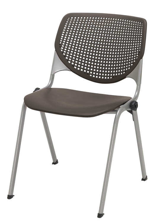 Poly Stack Chair with Perforated Back by KFI Seating