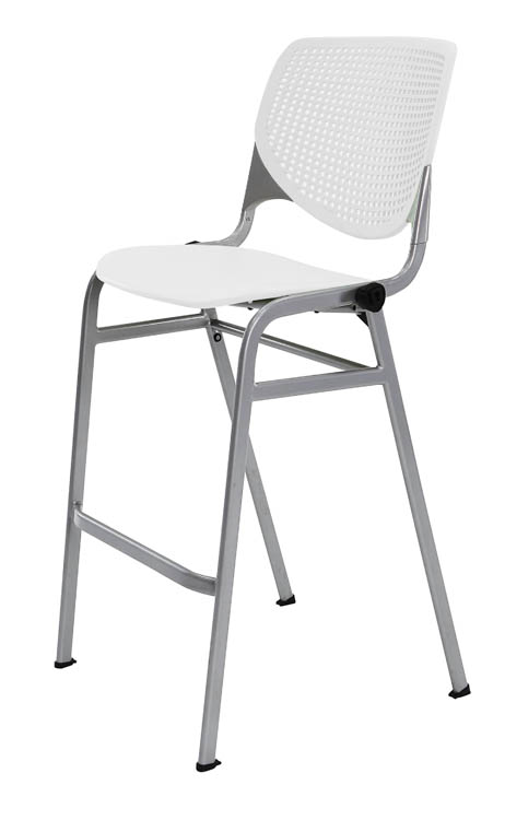Poly Stack Chair with Perforated Back by KFI Seating