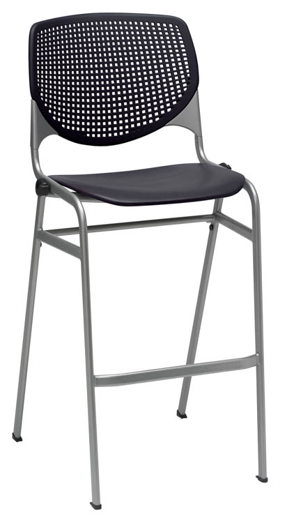 Poly Stack Chair with Perforated Back by KFI Seating