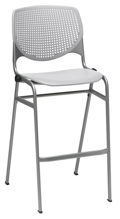 Poly Stack Chair with Perforated Back by KFI Seating