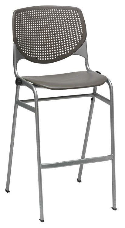 Poly Stack Chair with Perforated Back by KFI Seating