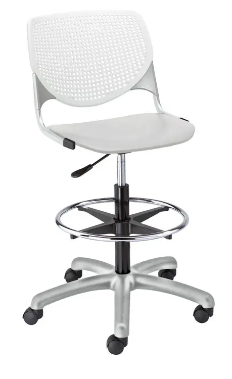 Drafting Stool with Steel Frame and Height Adjustment by KFI Studios