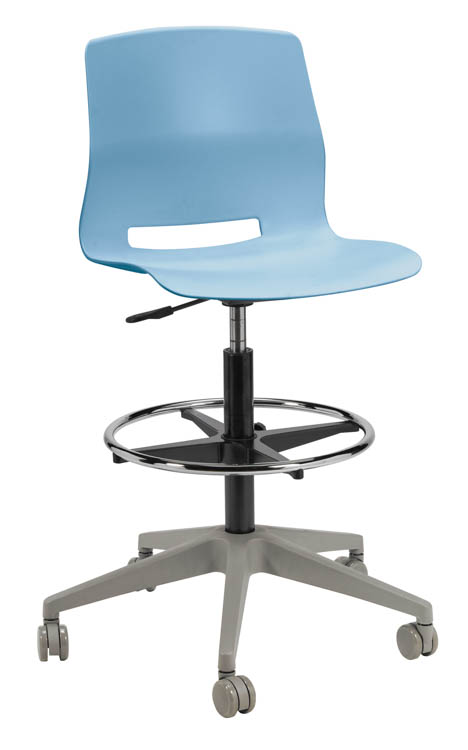Rolling Office Drafting Stool by KFI Seating