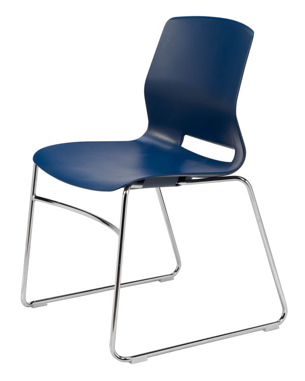Sled-Base Office Stack Chair by KFI Seating