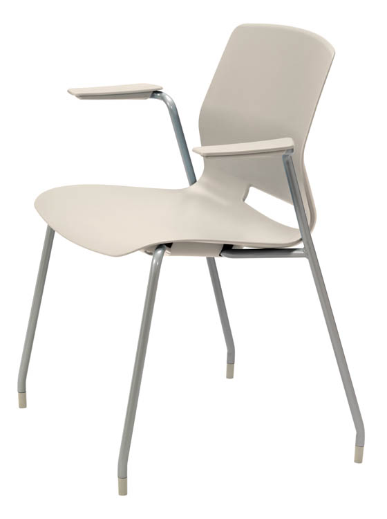 Office Stack Chair with Arms by KFI Seating