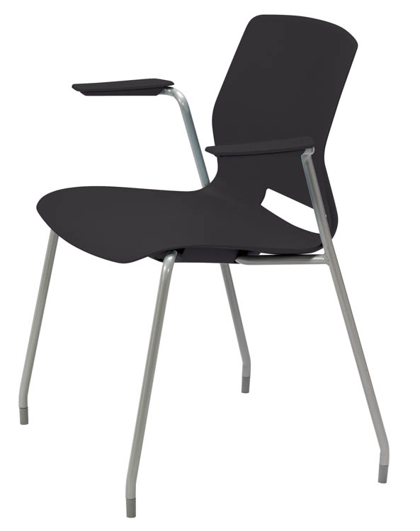 4-Leg Office Stack Chair with Arms by KFI Seating