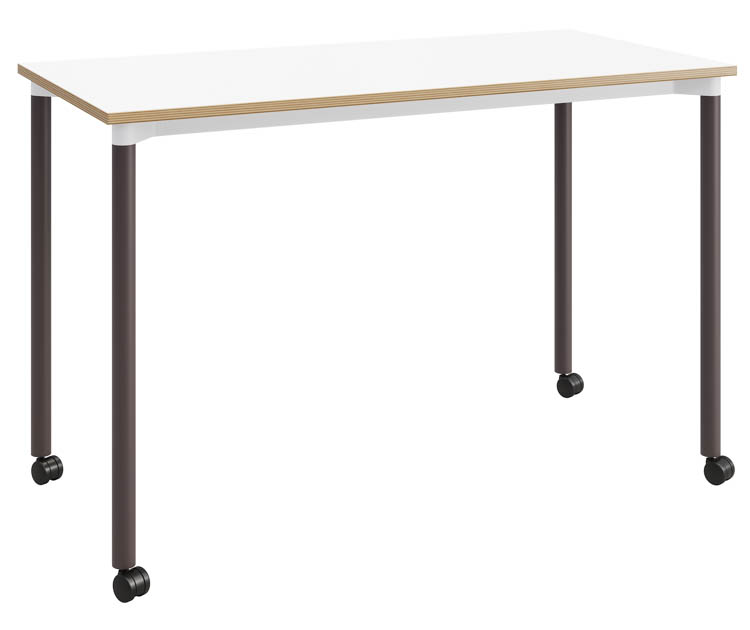 24in D x 48in W Office Desk with Casters by KFI Seating