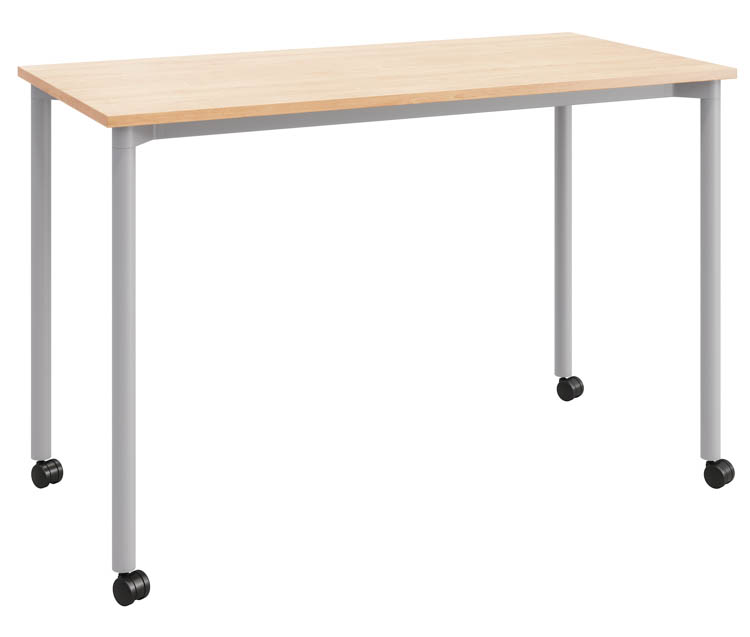 24in D x 48in W Office Desk with Casters by KFI Seating