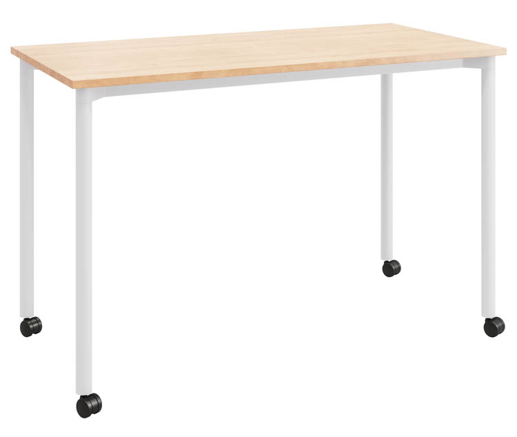 24in D x 48in W Office Desk with Casters by KFI Seating