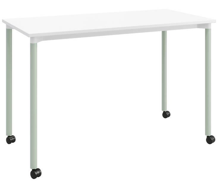 24in D x 48in W Office Desk with Casters by KFI Seating