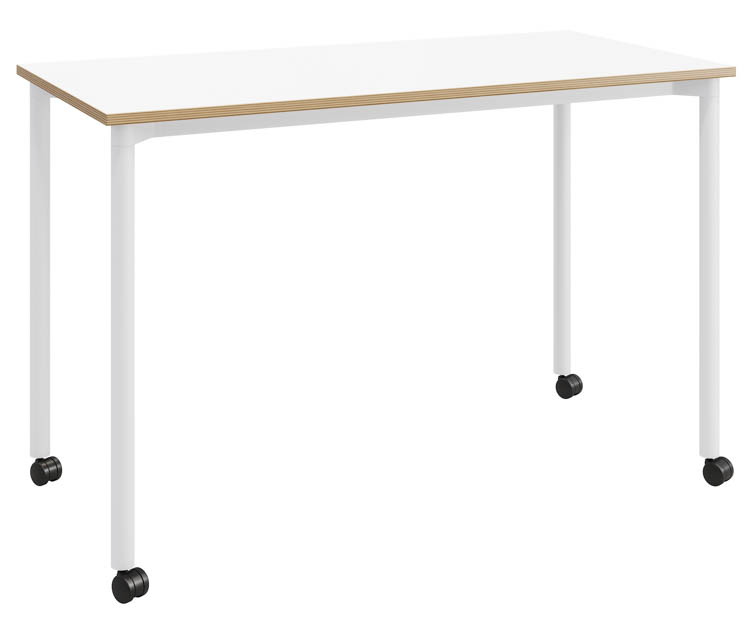 24in D x 48in W Office Desk with Casters by KFI Seating