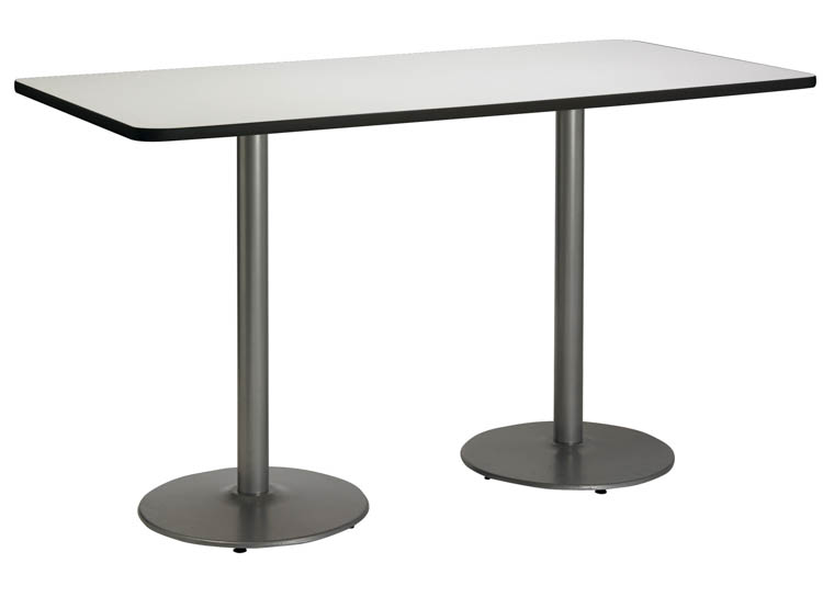 6ft x 30in Pedestal Table by KFI Seating