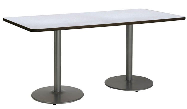 6ft x 30in Pedestal Table by KFI Seating