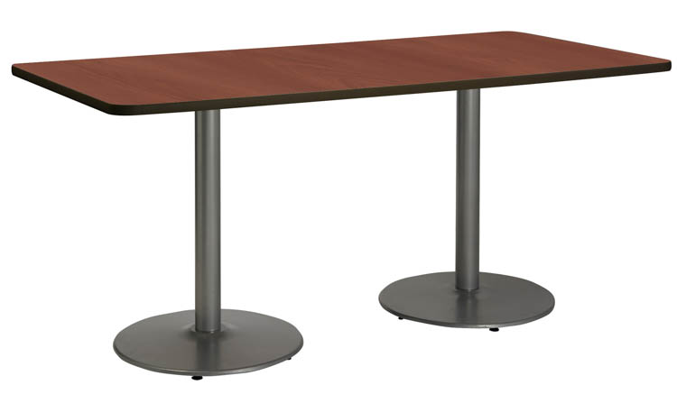 6ft x 30in Pedestal Table by KFI Seating