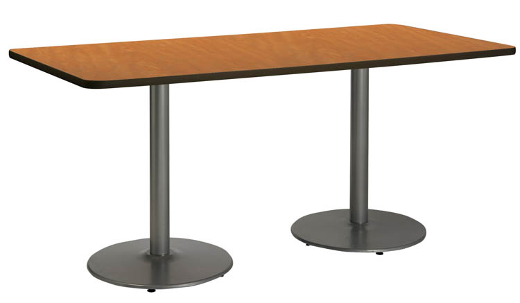 6ft x 30in Pedestal Table by KFI Seating