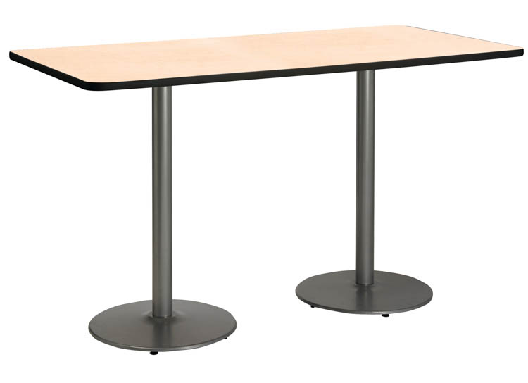 6ft x 30in Pedestal Table by KFI Seating