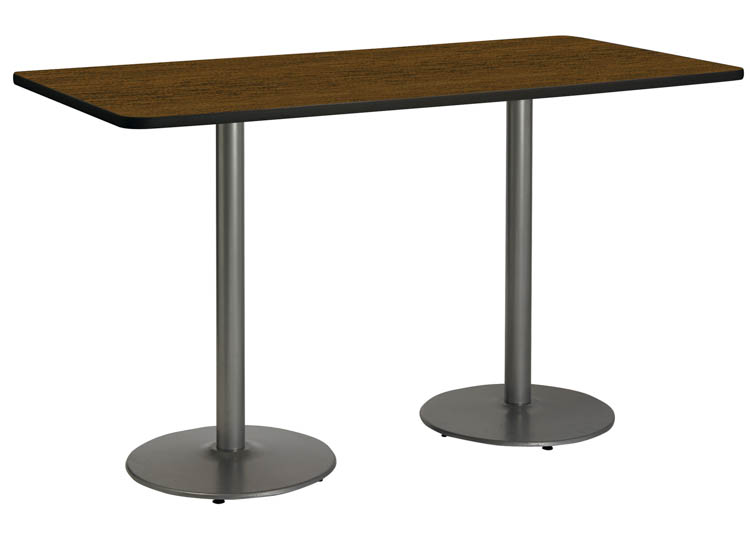 6ft x 30in Pedestal Table by KFI Seating