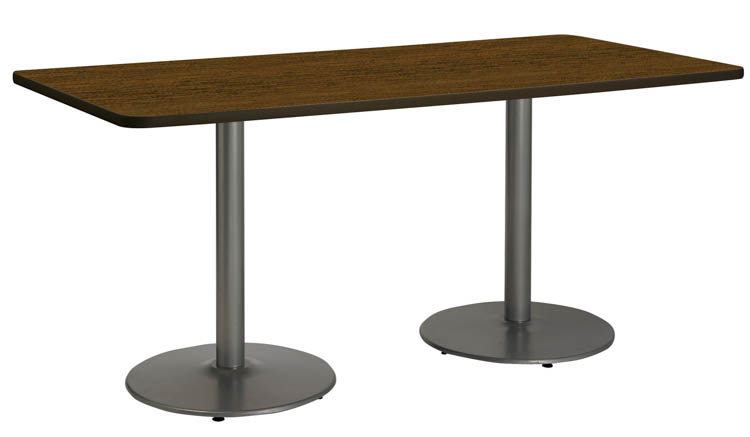 6ft x 30in Pedestal Table by KFI Seating