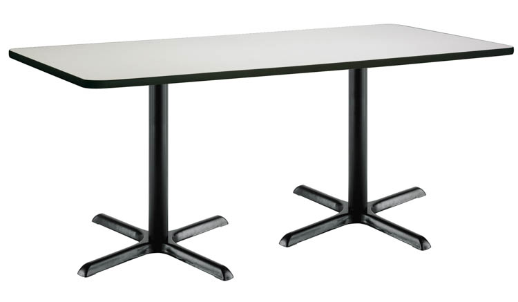 6ft x 30in Pedestal Table by KFI Seating
