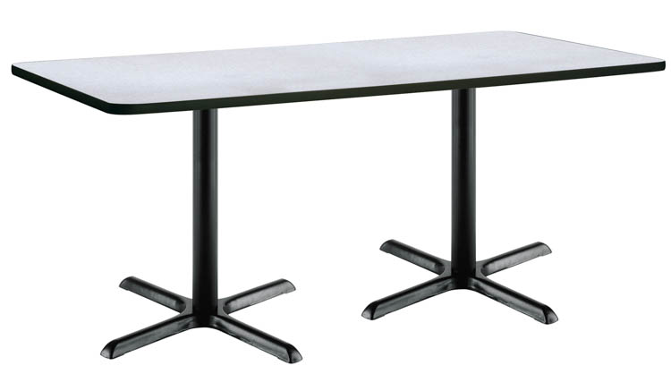 6ft x 30in Pedestal Table by KFI Seating