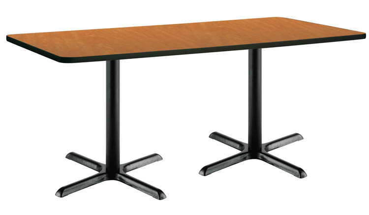 6ft x 30in Pedestal Table by KFI Seating