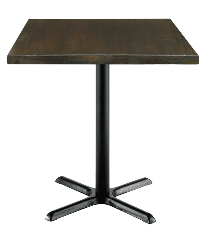 36in H x 30in Square Vintage Wood Counter Table by KFI Seating