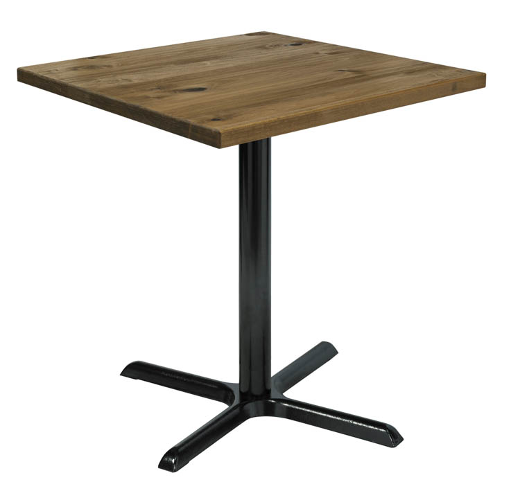 30" Square Vintage Wood Counter Table by KFI Seating