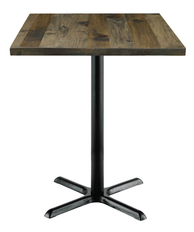 30in Square Vintage Wood Bistro Table by KFI Seating
