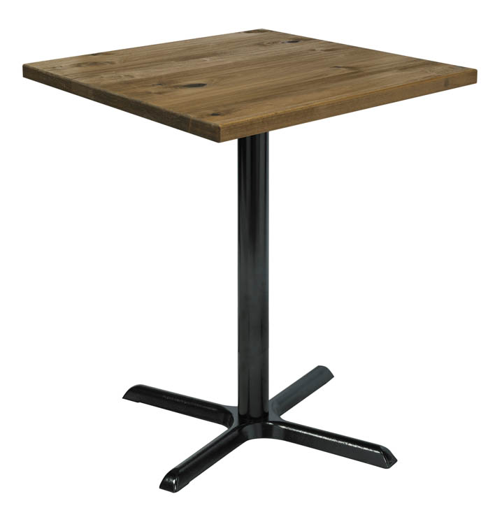 30" Square Vintage Wood Bistro Table by KFI Seating