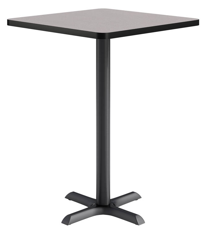 30in Square, Bar Height, Pedestal Table by KFI Seating