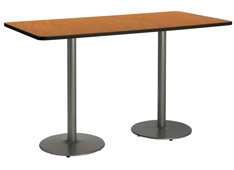 6ft x 36in Pedestal Table by KFI Seating